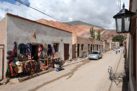 The village of Purmamarca on Argentina andesのeditorial素材