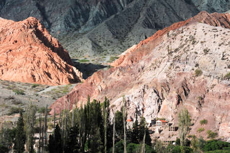 Hill of seven colors at Purmamarca on Argentina andes