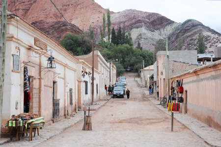 Hill of seven colors at Purmamarca on Argentina andesのeditorial素材