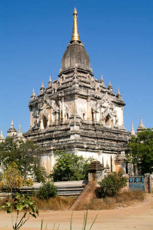 Gawdawpalin temple at the archaeological site of Bagan on Myanmarの写真素材