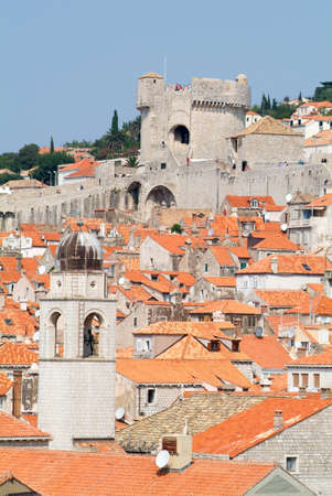View at the old town of Dubrovnik on Croatiaのeditorial素材