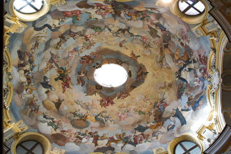 Dome of Maddalena church at Alba on Piedmont, Italy