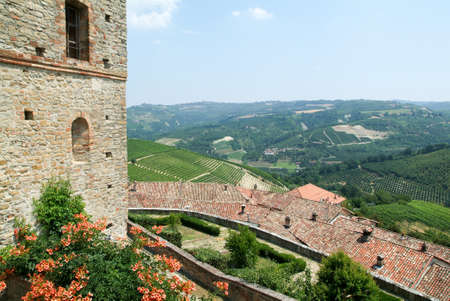 The fort of Serralunga d'Alba in Piedmont,Italy