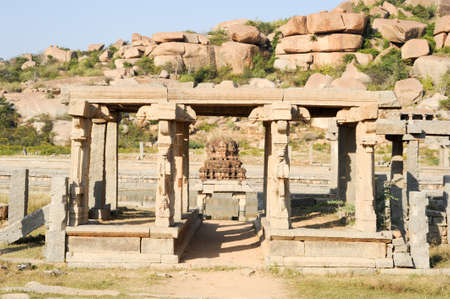 Vittala temple at Hampi on Indiaの写真素材