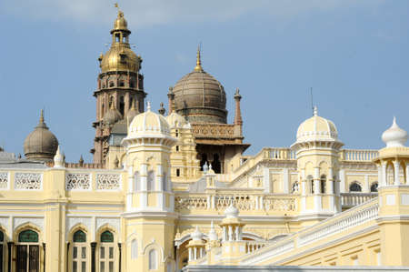 Detail of the ancient Mysore palace on Indiaのeditorial素材