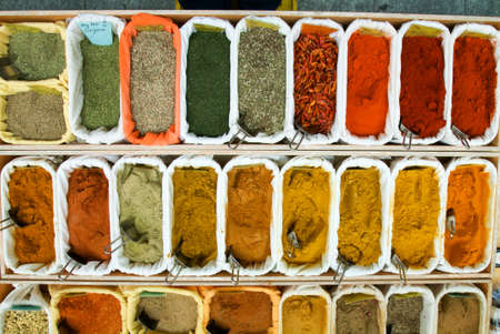 Teas and Spices at a market