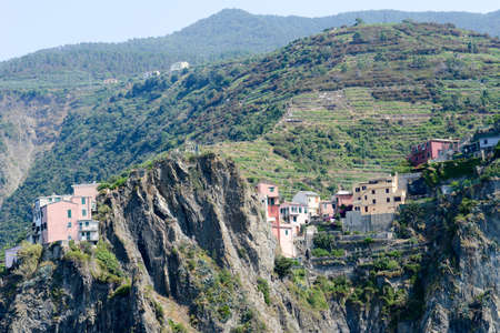 The village of Manarola on Cinque Terre, Italy