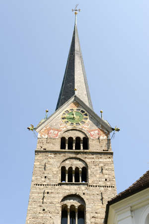 Tower of church at Stans on Switzerlandの写真素材