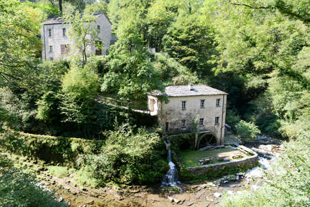 The old mill of Bruzella on Muggio valley, Switzerlandの写真素材