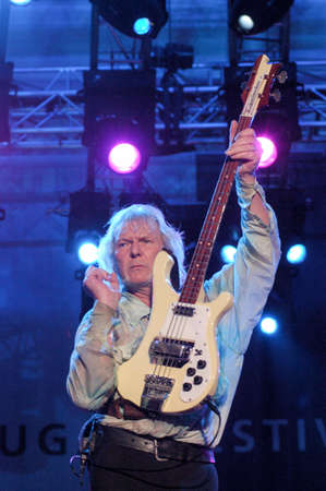 Lugano, Switzerland - 8 July 2004: the bassist Cris Square of Yes group during Estival Jazz in Lugano, Switzerlandのeditorial素材