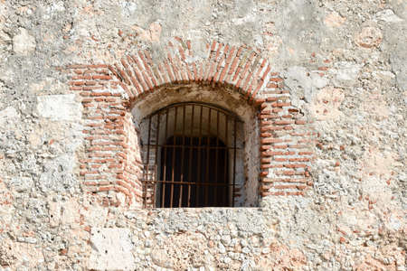 Window of El Morro castle at Santiago de Cuba, Cuba