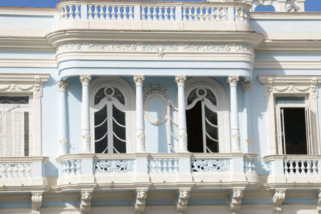 Cienfuegos, Cuba - Cuban colonial architecture - Old Town of Cienfuegosの写真素材