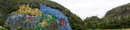 The Mural of Prehistory, Vinales Valley, Cubaのeditorial素材