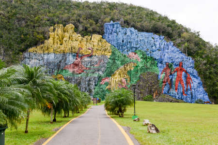 The Mural of Prehistory, Vinales Valley, Cubaのeditorial素材