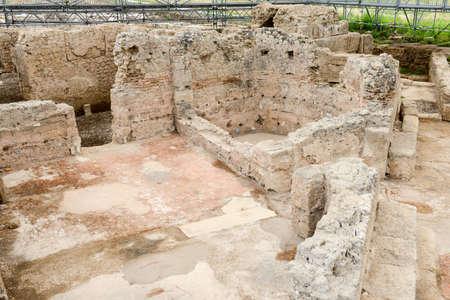 The forum baths of the ancient Roman ruins in Egnazia, Italy.