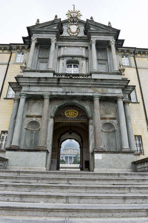 The sanctuary of Oropa on Italyのeditorial素材