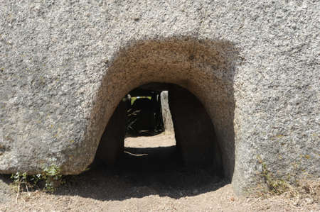 Tomb of giants of S'ena and Thomes on Sardinia island, Italyの写真素材