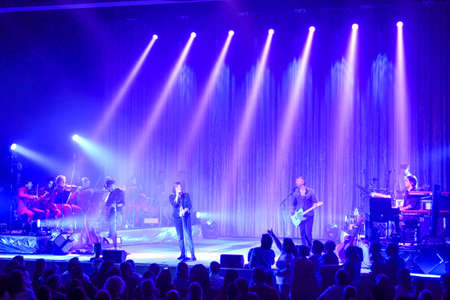 Lugano, Switzerland - 10 april 2016 - Singer Gianna Nannini's concert at Lugano on Switzerland