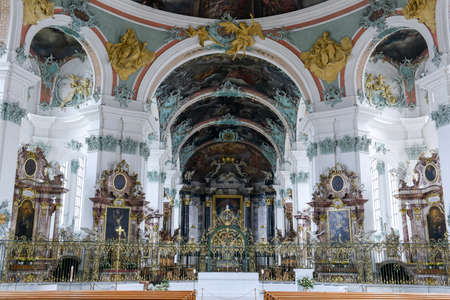 Interiors of the Abbey at St. Gallen on Switzerlandのeditorial素材