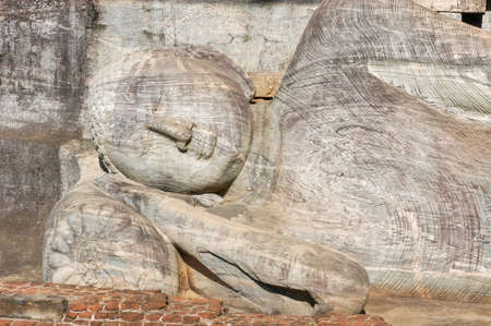 The Gal Vihara in the Unesco world heritage city of Polonnaruwa, Sri Lanka.の写真素材