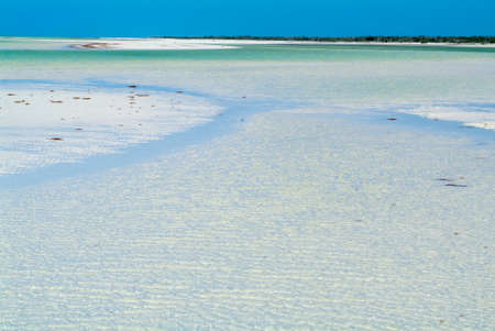 The tropical beach of Holbox on Mexicoの写真素材