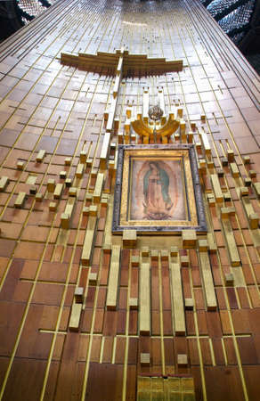 Painting Shrine of the Basilica of Our Lady of Guadalupe at Mexico City, Mexicoのeditorial素材
