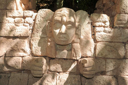 The Mayan ruins of Copan on Hondurasの写真素材