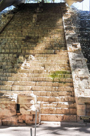 The Mayan ruins of Copan on Hondurasの写真素材