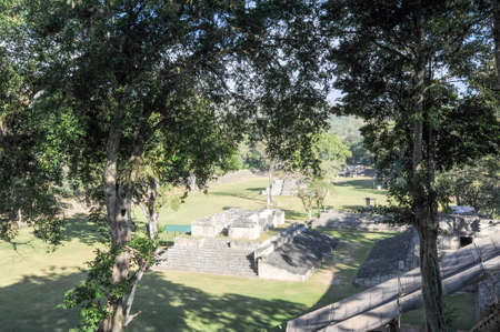The Mayan ruins of Copan on Hondurasの写真素材