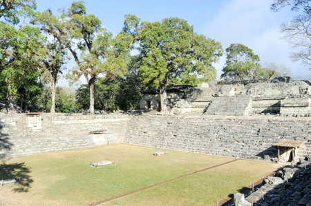 The Mayan ruins of Copan on Hondurasの写真素材