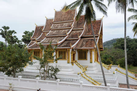 Wat Mai Suwannaphumaham often simply Wat Mai is a Buddhist temple or wat in Luang Prabang on Laosのeditorial素材
