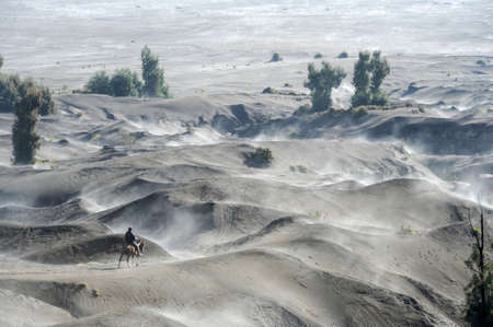 Vulcano mount Bromo located in Bromo Tengger Semeru National Park, East Java, Indonesia.の写真素材
