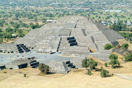 The moon pyramid at Teotihuacan en Mexico, Unesco world heritage