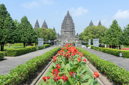 Prambanan, Indonesia - 2 February 2013: Prambanan is a Hindu temple compound in Java on Indonesia, Unesco world heritageのeditorial素材