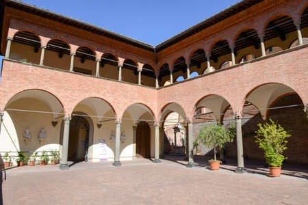 Saint Caterina sanctuary at Siena on Italyの写真素材