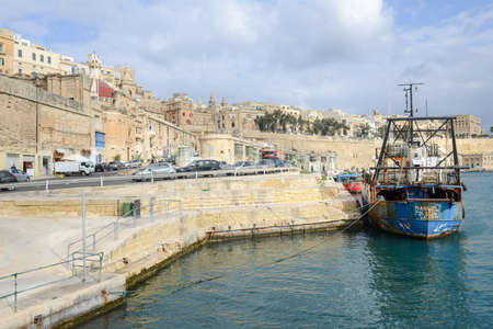La Valletta, Malta - 2 Novembre 2017: View of Valletta, the capital city of Maltaのeditorial素材