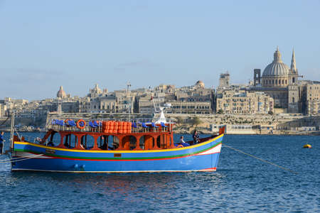 La Valletta, Malta - 2 Novembre 2017: View of Valletta, the capital city of Maltaのeditorial素材