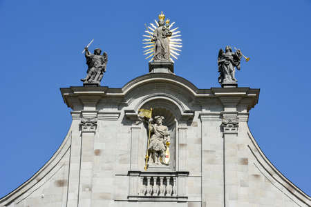 Detail of Einsiedeln abbey on Switzerlandの写真素材