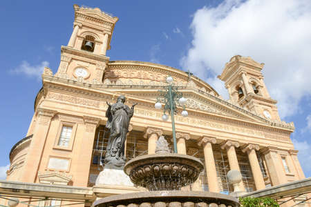 Mosta, Malta - 1 November 2017: The Church of the Assumption of Our Lady at Mosta on Maltaのeditorial素材