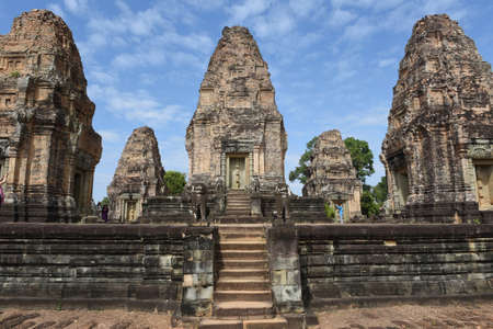 East Mebon Prasat temple of Angkor Wat at Siem Reap on Cambodiaのeditorial素材