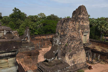 East Mebon Prasat temple of Angkor Wat at Siem Reap on Cambodiaの写真素材