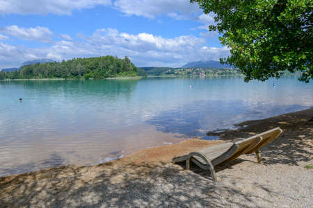Lake Fakkar on Carinthia in Austriaの写真素材