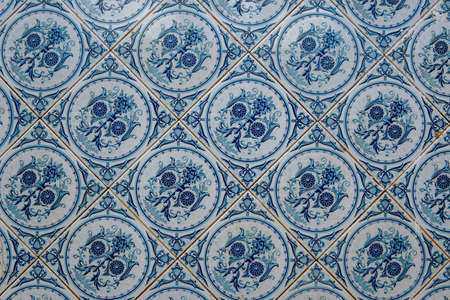 Vintage ceramic tile at Alcantara on Brazil