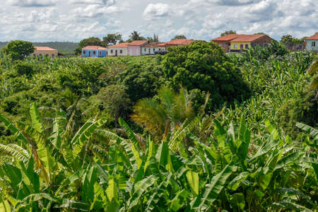 Traditional portuguese colonial architecture in Alcantara on Brazil