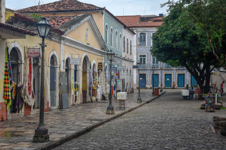Sao Luis, Brazil - 15 January 2019: Traditional Portuguese colonial architecture in Sao Luis on...