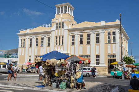 Salvador, Brazil - 4 february 2019: passenger port terminal building at Salvador Bahia on Brazilのeditorial素材