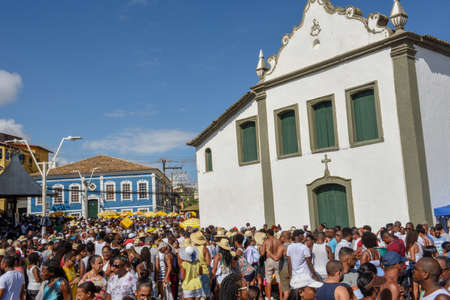 Salvador, Brazil - 2 February 2019: people during the celebration of Yemanja at Salvador Bahia on Brazilのeditorial素材