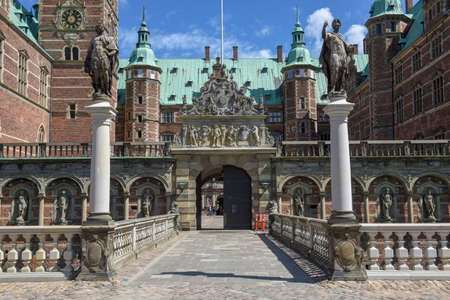 Hillerod, Denmark - 28 June 2019: the castle of Frederiksborg at Hillerod on Denmarkのeditorial素材