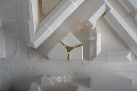Geneva, Switzerland - 29 October 2013: Site surrounding model for architectural presentation of a...