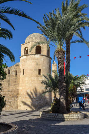 Sousse, Tunisia -  5 November 2019: people walking on the traditional medina at Sousse in Tunisiaのeditorial素材